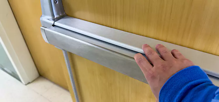 Installing a Push Bar on a Door Elk Grove Village